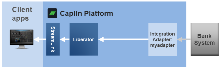 Diagram showing an Integration Adapter connected to Liberator only