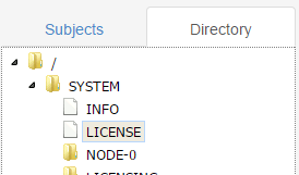 Selecting a child element of a directory